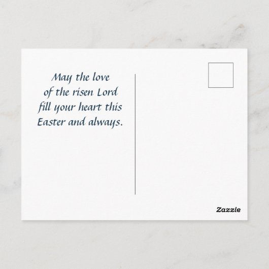 私はあなたを愛したように互いに愛し合うイースター ポストカード (裏面)