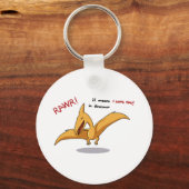 私はあなたを愛していることを意味する可愛い恐竜のrawr キーホルダー (正面)