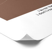 私はあなたを愛していることを知っている ポスター (角)