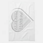 私はあなたを愛していることを覚えている キッチンタオル (縦)