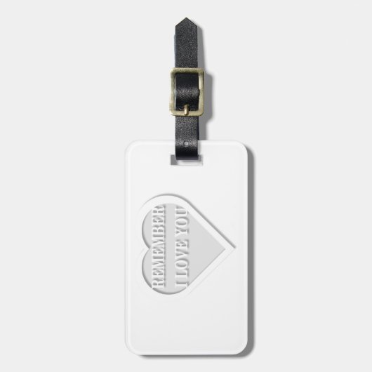 私はあなたを愛していることを覚えている ラゲッジタグ (正面縦)