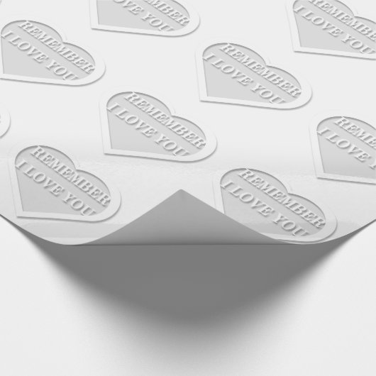 私はあなたを愛していることを覚えている ラッピングペーパー (角)