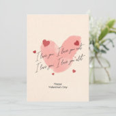 私はあなたを愛しているし、私はあなたを愛していない。バレンタおもしろいンの日 サンキューカード (スタンド正面)