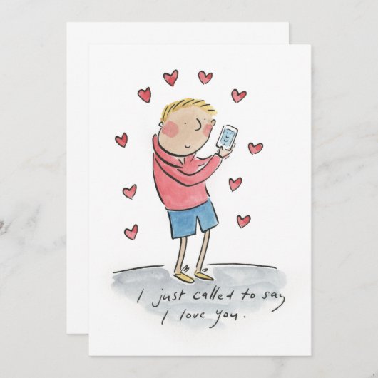 私はあなたを愛していると言うために呼んだ 招待状 (正面/裏面)