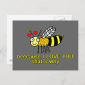 私はあなたを愛しているので ポストカード (正面/裏面)