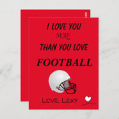 私はあなたを愛しているよりも_を愛している ポストカード (正面/裏面)