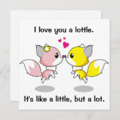 私はあなたを愛しているカード セーブザデート (正面/裏面)