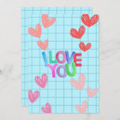 私はあなたを愛しているカード | バレンタイン シーズンカード (正面/裏面)