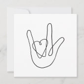 私はあなたを愛しているサイン葉書 (正面)