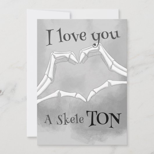 私はあなたを愛しているスケートトン シーズンカード (正面)