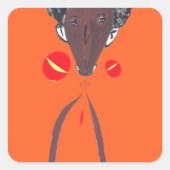 私はあなたを愛しているナクフェンダスワヒリ スクエアシール (正面)