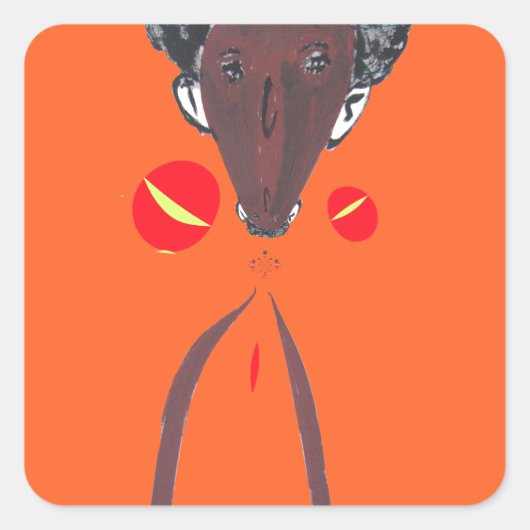 私はあなたを愛しているナクフェンダスワヒリ スクエアシール (正面)