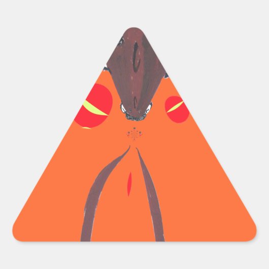 私はあなたを愛しているナクフェンダスワヒリ 三角形シール (正面)