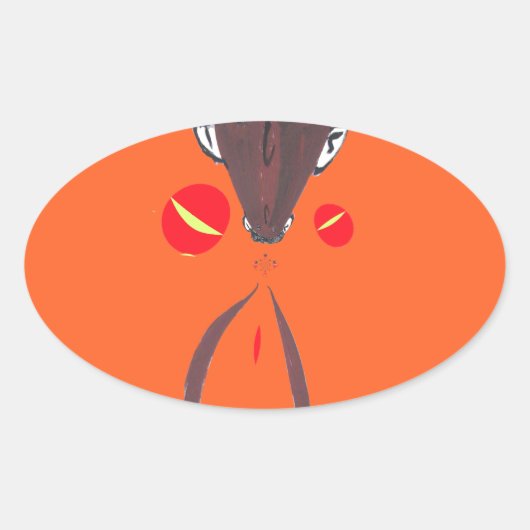 私はあなたを愛しているナクフェンダスワヒリ 楕円形シール (正面)