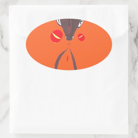 私はあなたを愛しているナクフェンダスワヒリ 楕円形シール (バッグ)