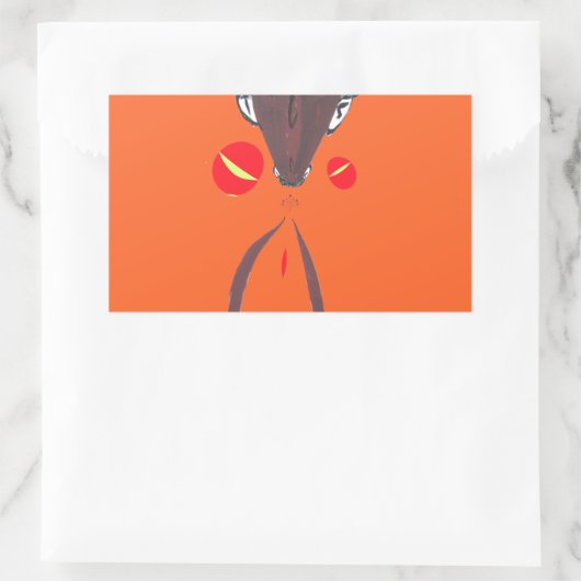 私はあなたを愛しているナクフェンダスワヒリ 長方形シール (バッグ)