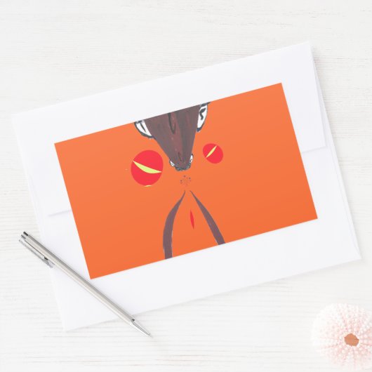 私はあなたを愛しているナクフェンダスワヒリ 長方形シール (封筒)