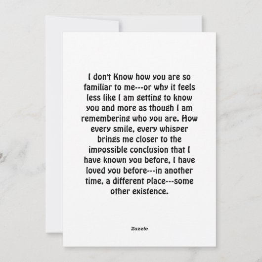 私はあなたを愛しているハート。 シーズンカード (裏面)