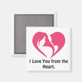 私はあなたを愛しているハート。 マグネット (正面/裏面)