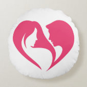 私はあなたを愛しているハート。 ラウンドクッション (正面)