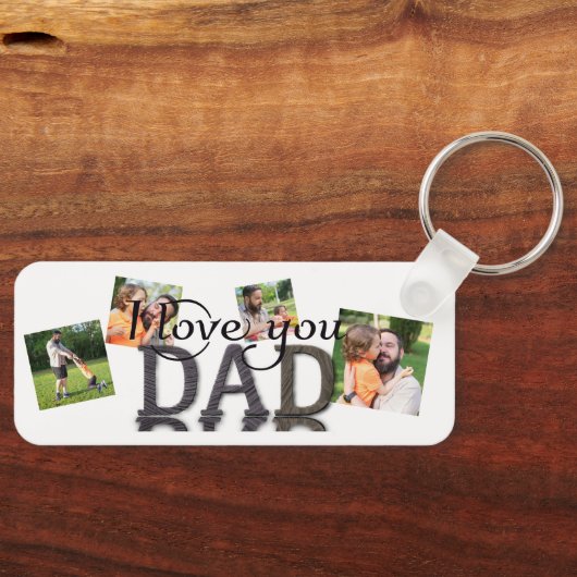 私はあなたを愛しているパパ、写真コラージュマグ キーホルダー (正面)