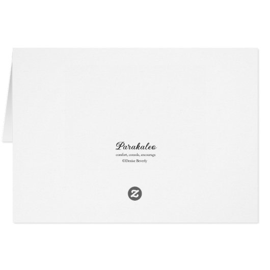 私はあなたを愛しているピンクの花Parakaleoノートカード (裏面横)