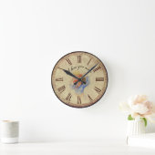 私はあなたを愛しているママヴィンテージ ラウンド壁時計 (ホーム)