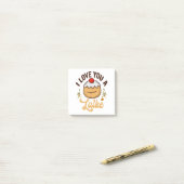 私はあなたを愛しているラテおもしろいキユダヤのハヌッカパン ポストイット (デスク上)