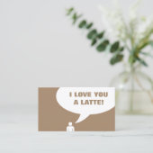 私はあなたを愛しているラテコーヒーパンチカード ロイヤリティカード (スタンド正面)