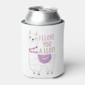 私はあなたを愛しているラマおもしろい- Llama 缶クーラー (缶正面)