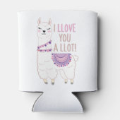 私はあなたを愛しているラマおもしろい- Llama 缶クーラー (裏面)