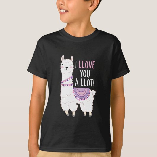 私はあなたを愛しているラマおもしろい- Llama Tシャツ (正面)