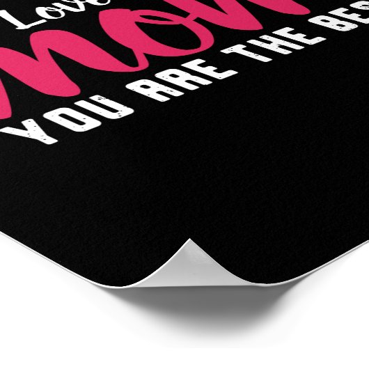 私はあなたを愛している幸せな母最高の日である ポスター (角)