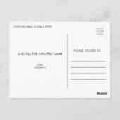 私はあなたを愛している日アニバーサリーラブポストカード ポストカード (裏面)