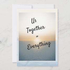 私はあなたを愛している。お前は全てだ。バレンタインのカード 招待状