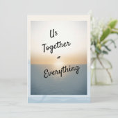 私はあなたを愛している。お前は全てだ。バレンタインのカード 招待状 (スタンド正面)