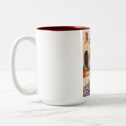 私はあなたを愛している – アラビア語バレンタインبحبك بالعربي ツートーンマグカップ (左)