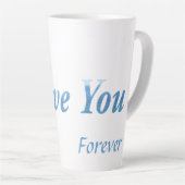 私はあなたを愛している カフェラテマグ (右アングル)