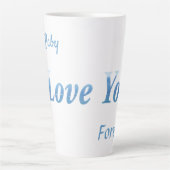 私はあなたを愛している カフェラテマグ (正面)