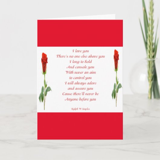 私はあなたを愛している カード (正面)