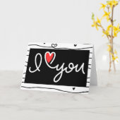 私はあなたを愛している カード (黄色い花)