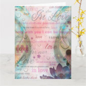 私はあなたを愛している カード (黄色い花)