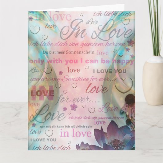 私はあなたを愛している カード (正面)