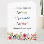 私はあなたを愛している カード (正面)