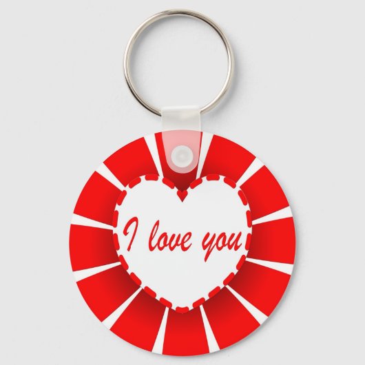 私はあなたを愛している キーホルダー (正面)