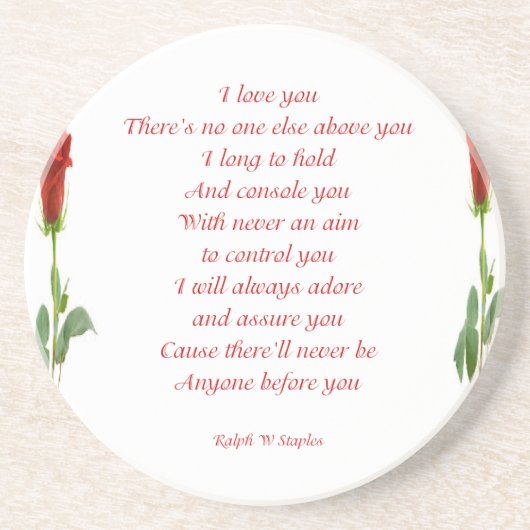 私はあなたを愛している コースター (正面)