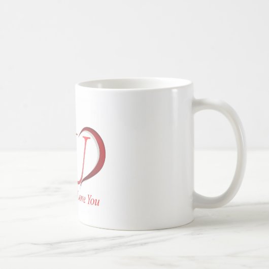 私はあなたを愛している コーヒーマグカップ (右)