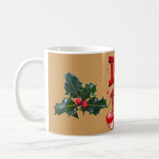 私はあなたを愛している コーヒーマグカップ (左)