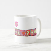 私はあなたを愛している コーヒーマグカップ (正面右)