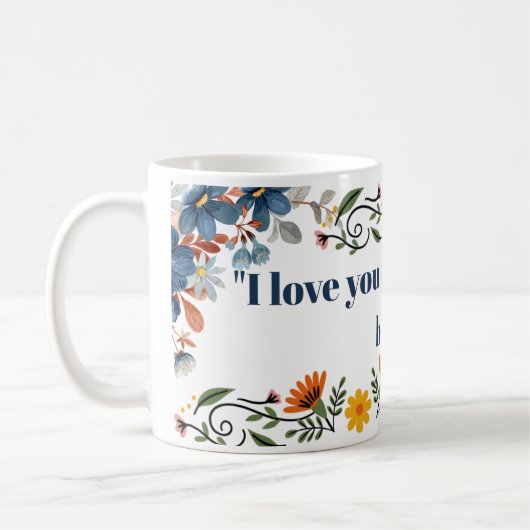 私はあなたを愛している コーヒーマグカップ (左)